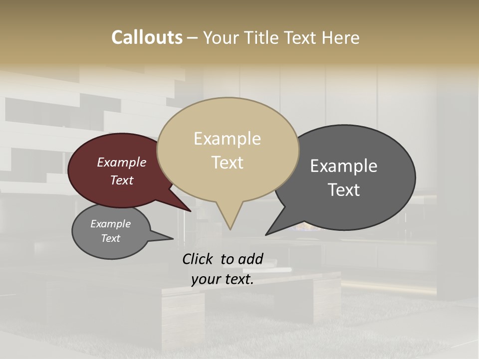 Room Apartment Twilight PowerPoint Template