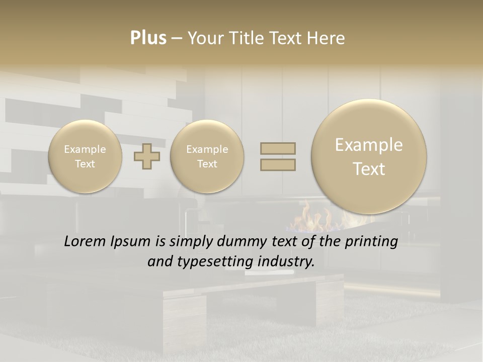 Room Apartment Twilight PowerPoint Template