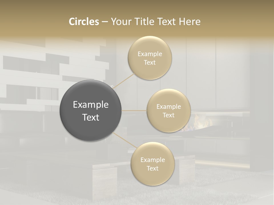 Room Apartment Twilight PowerPoint Template