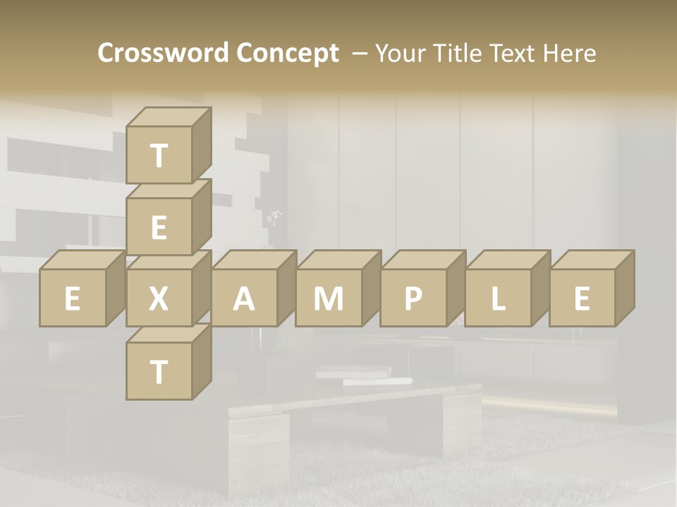 Room Apartment Twilight PowerPoint Template
