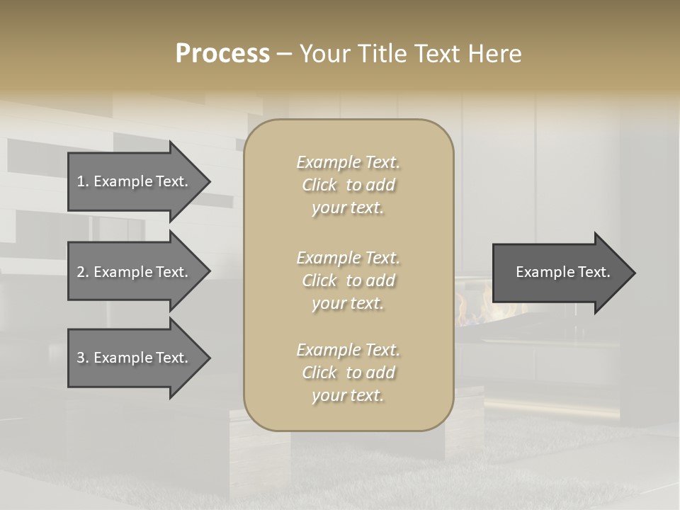 Room Apartment Twilight PowerPoint Template