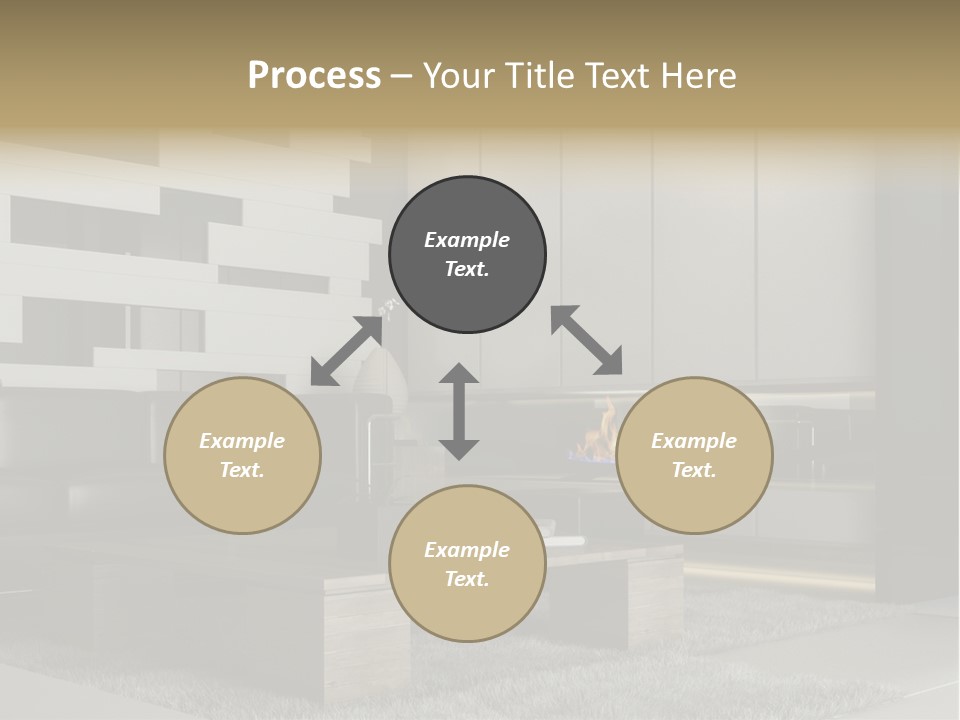 Room Apartment Twilight PowerPoint Template