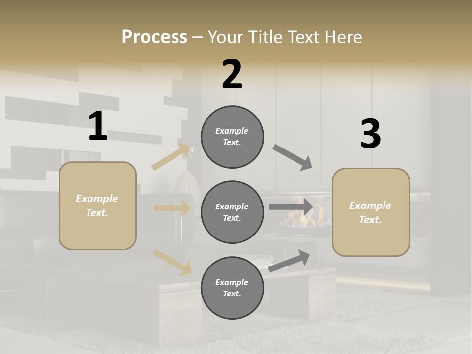 Room Apartment Twilight PowerPoint Template