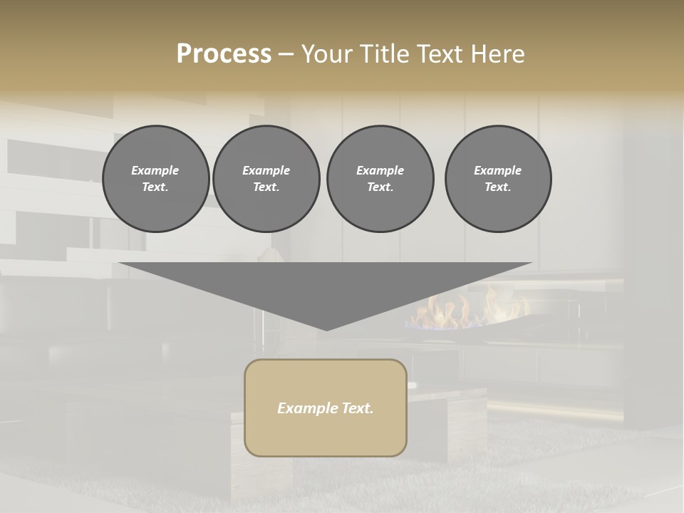 Room Apartment Twilight PowerPoint Template