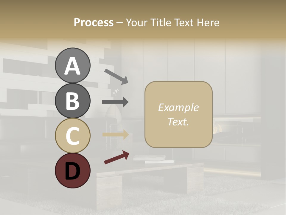 Room Apartment Twilight PowerPoint Template