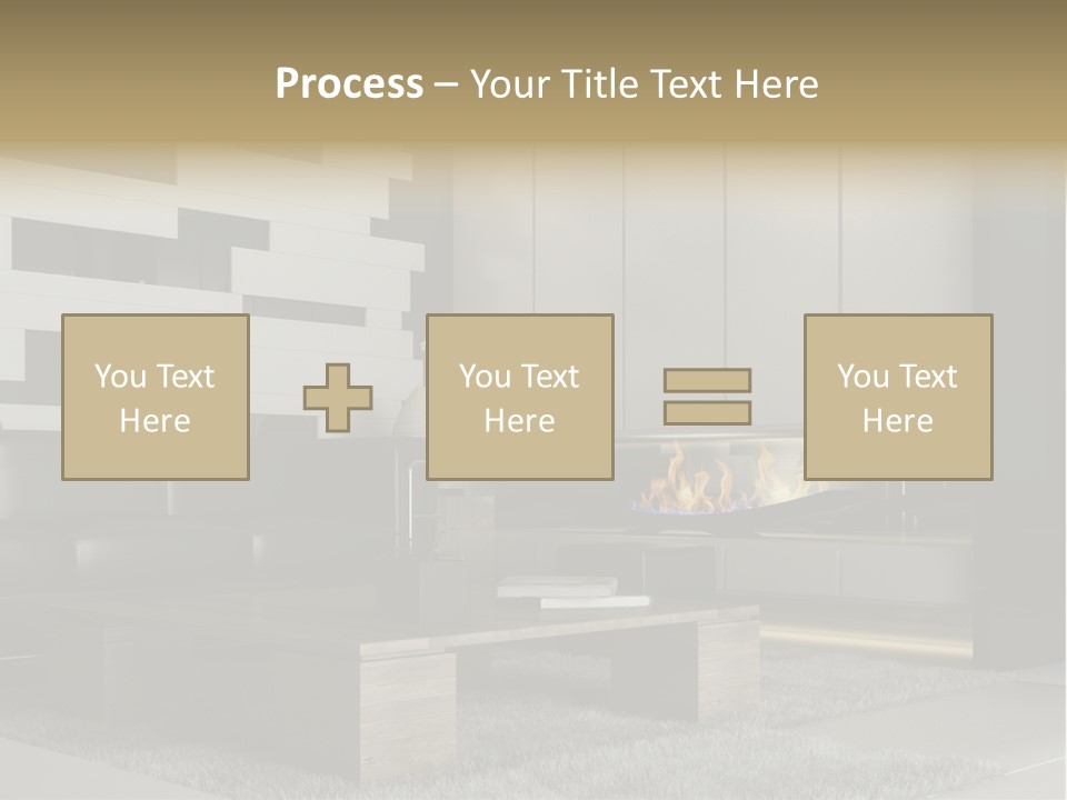 Room Apartment Twilight PowerPoint Template