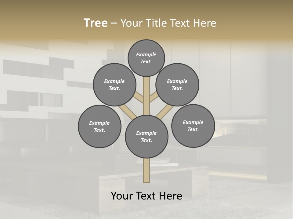 Room Apartment Twilight PowerPoint Template