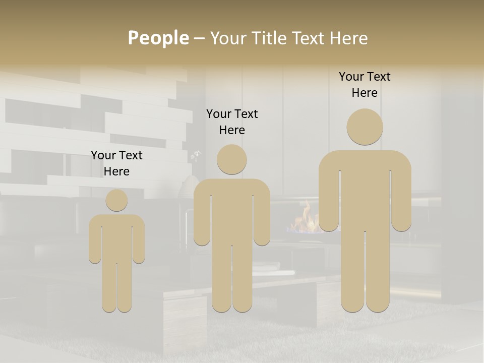 Room Apartment Twilight PowerPoint Template