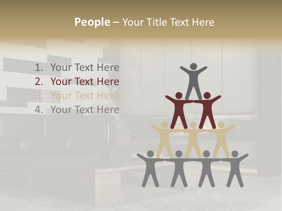 Room Apartment Twilight PowerPoint Template