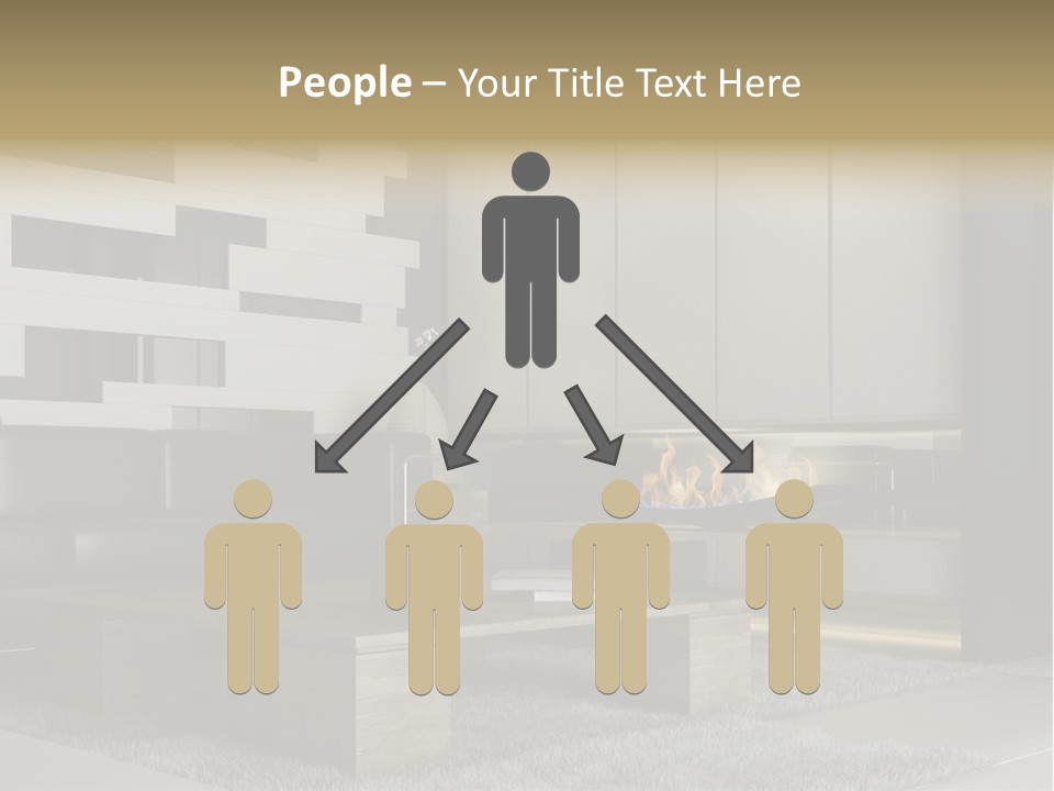 Room Apartment Twilight PowerPoint Template