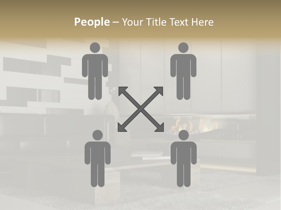 Room Apartment Twilight PowerPoint Template