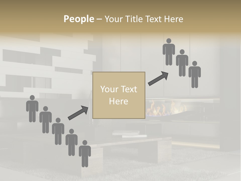 Room Apartment Twilight PowerPoint Template