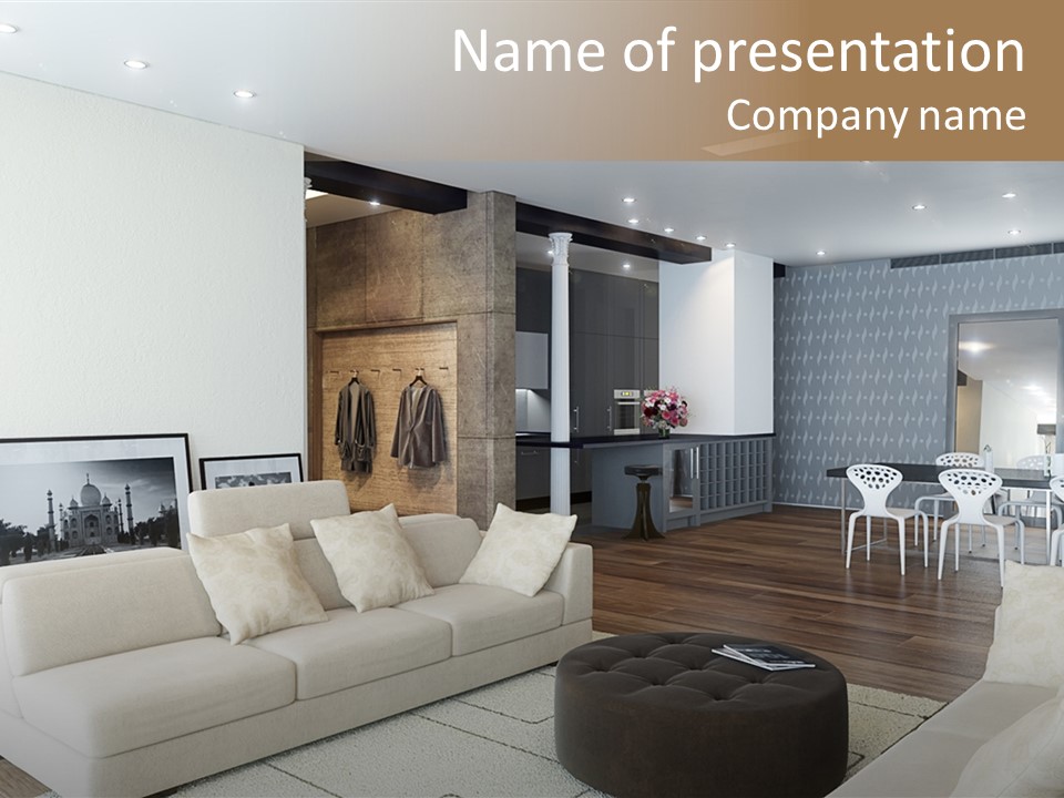 New Room Architecture PowerPoint Template