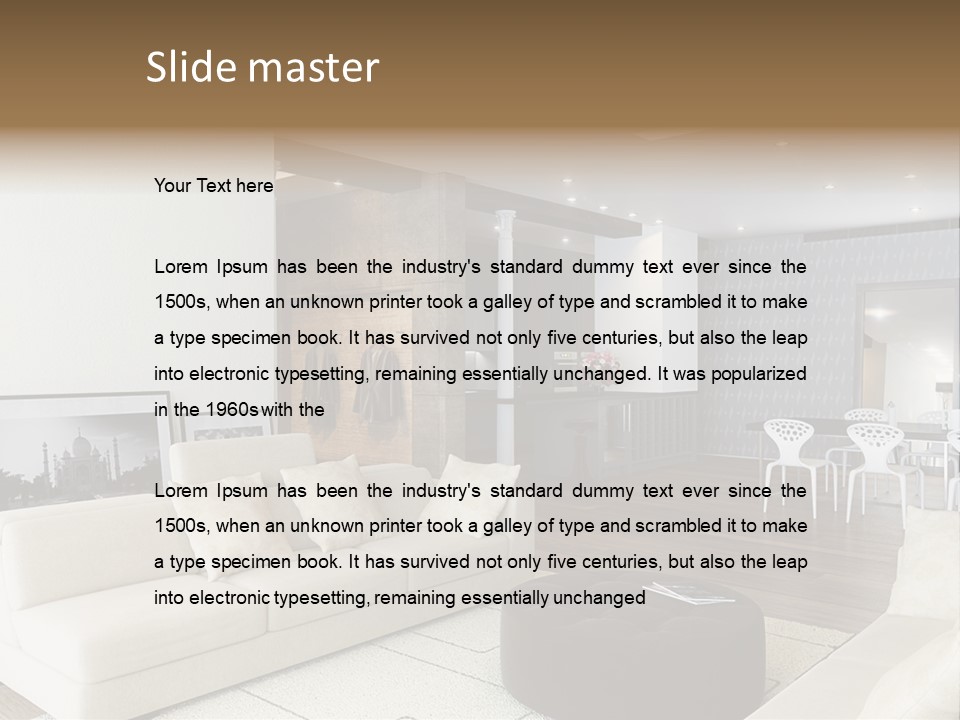 New Room Architecture PowerPoint Template