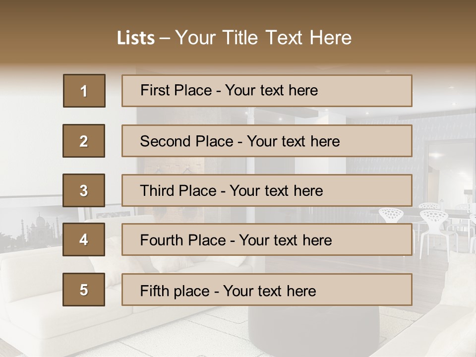 New Room Architecture PowerPoint Template