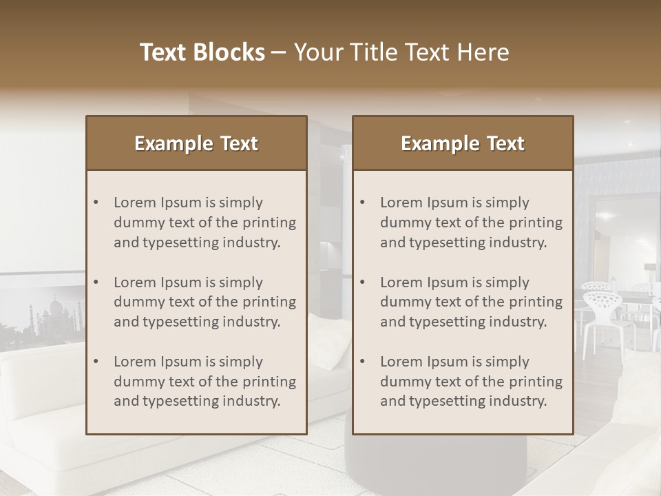 New Room Architecture PowerPoint Template