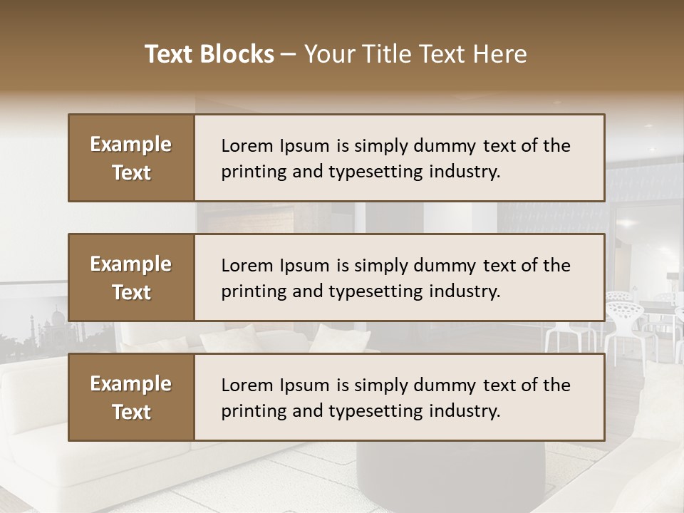New Room Architecture PowerPoint Template