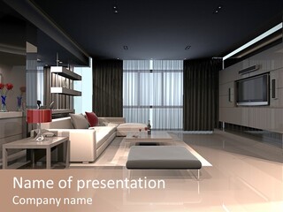 Empty Nobody Apartment PowerPoint Template