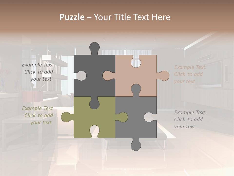 Empty Nobody Apartment PowerPoint Template