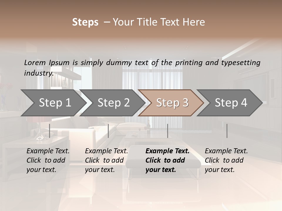 Empty Nobody Apartment PowerPoint Template