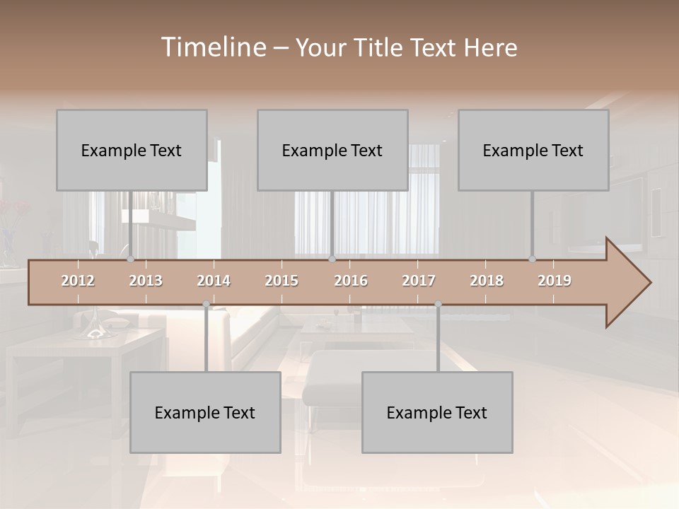 Empty Nobody Apartment PowerPoint Template