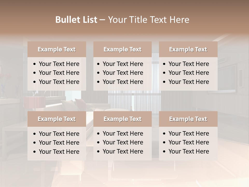 Empty Nobody Apartment PowerPoint Template