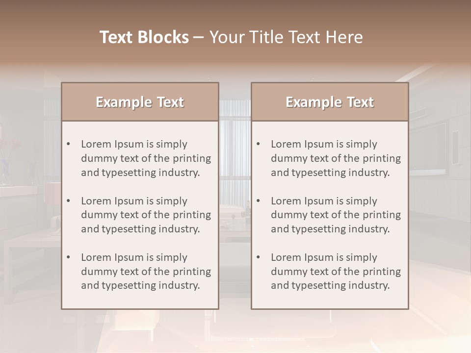 Empty Nobody Apartment PowerPoint Template