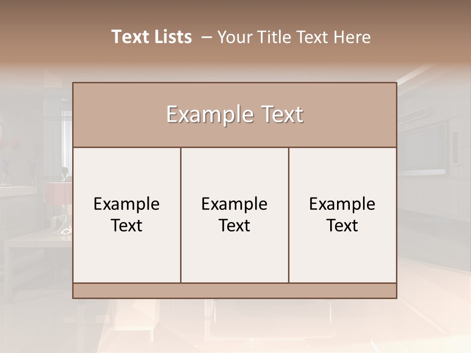 Empty Nobody Apartment PowerPoint Template