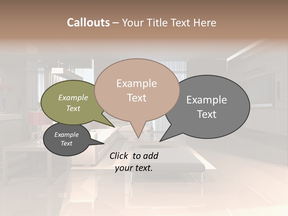 Empty Nobody Apartment PowerPoint Template