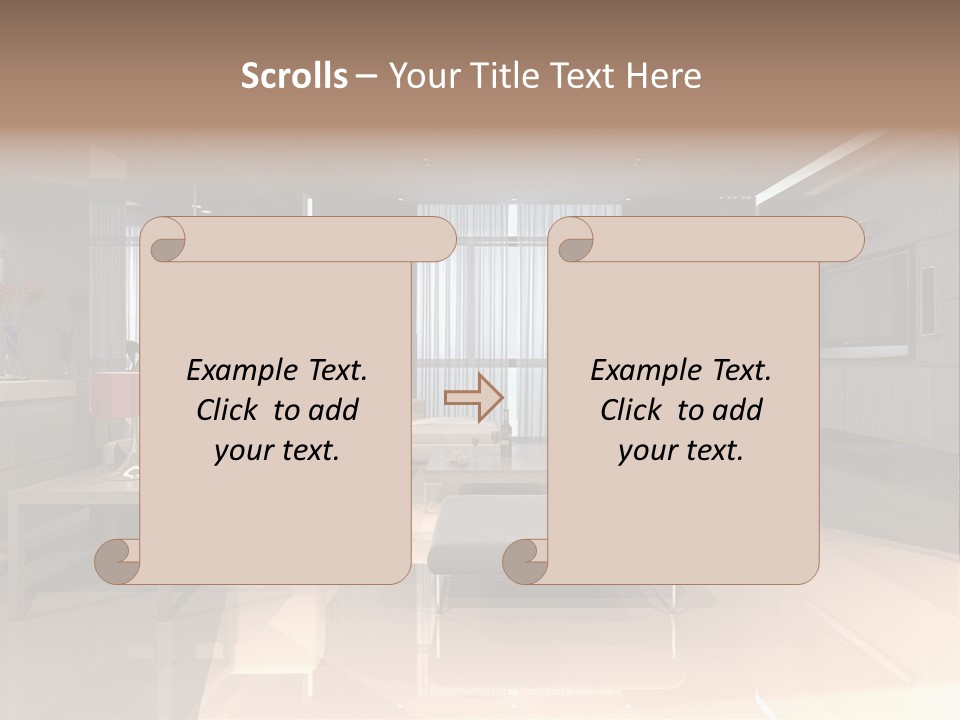 Empty Nobody Apartment PowerPoint Template