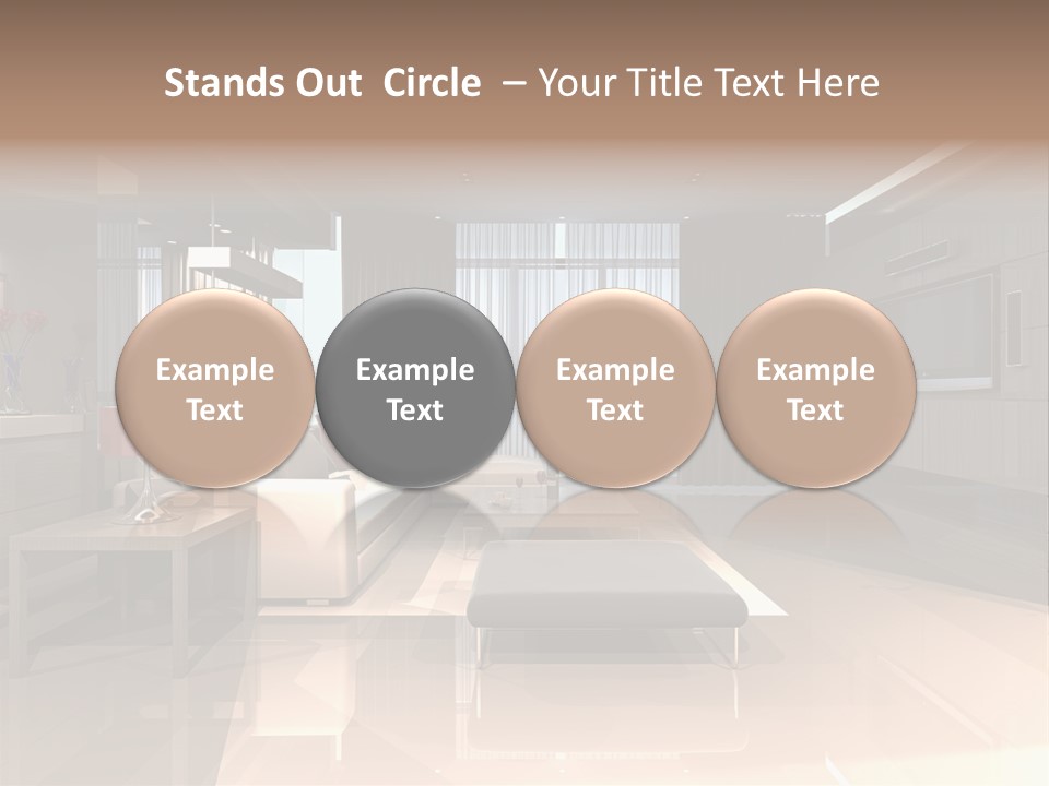 Empty Nobody Apartment PowerPoint Template