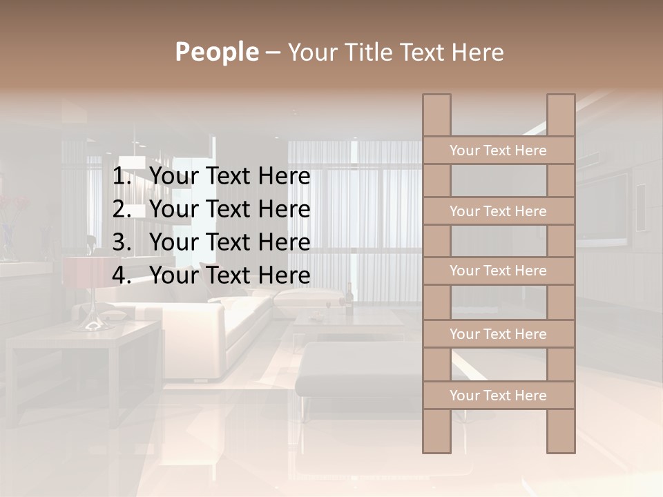 Empty Nobody Apartment PowerPoint Template