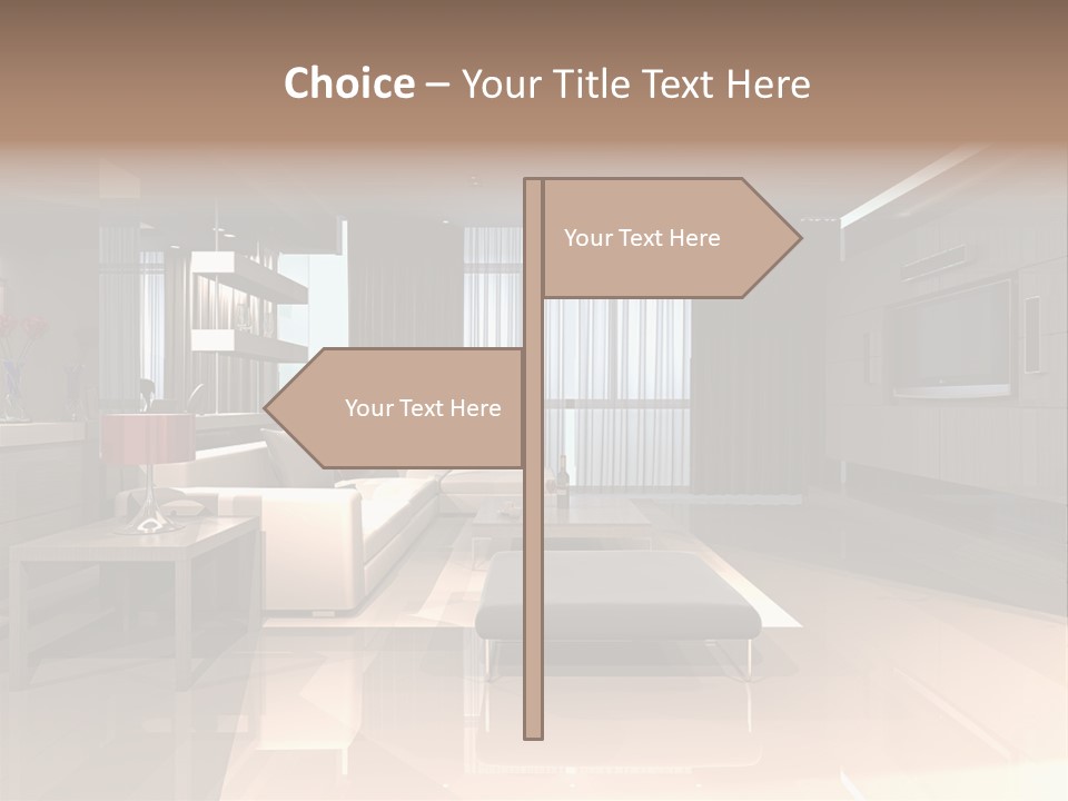Empty Nobody Apartment PowerPoint Template
