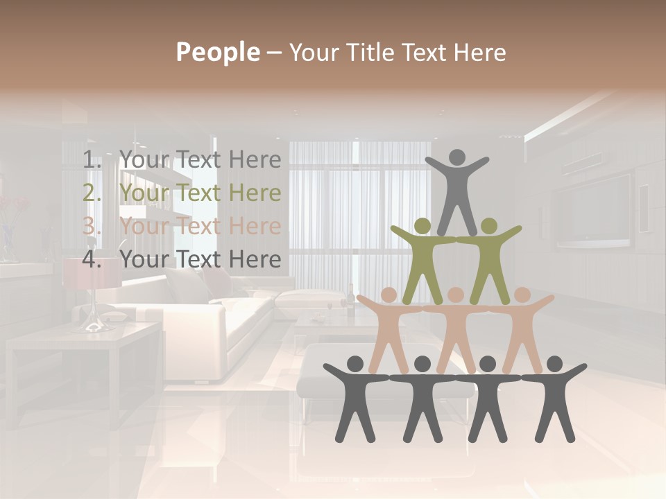 Empty Nobody Apartment PowerPoint Template