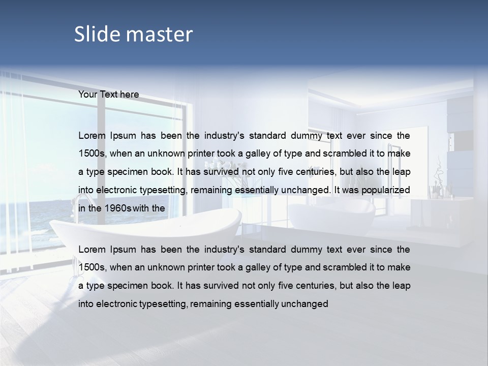 Washing Retail Sky PowerPoint Template