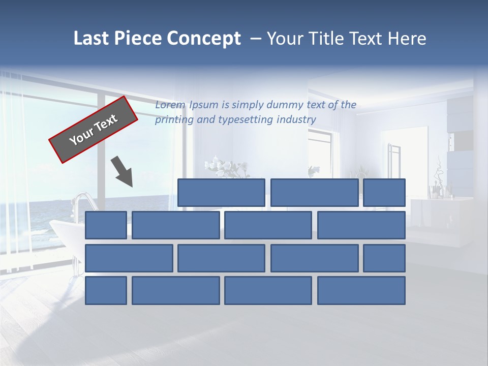Washing Retail Sky PowerPoint Template