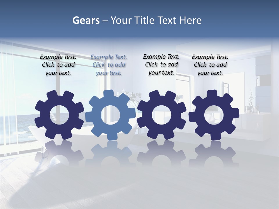 Washing Retail Sky PowerPoint Template