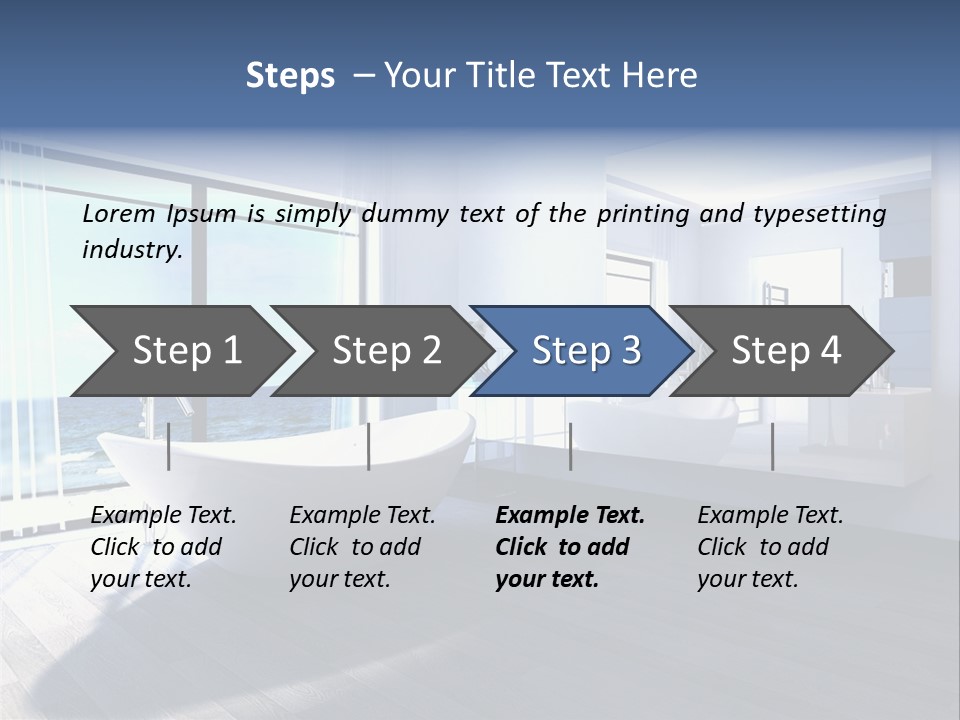 Washing Retail Sky PowerPoint Template