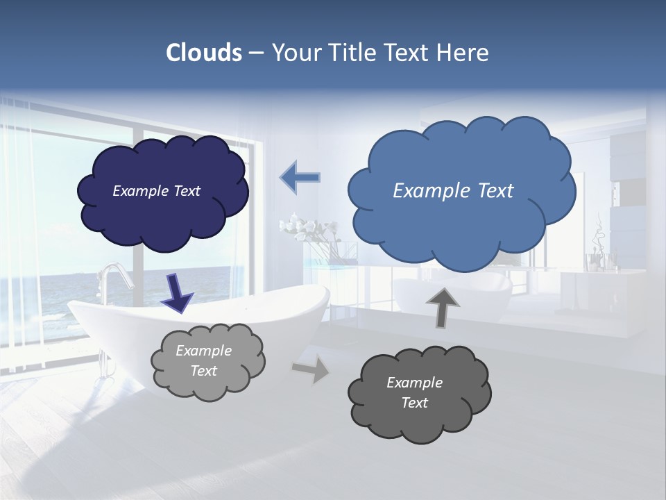 Washing Retail Sky PowerPoint Template