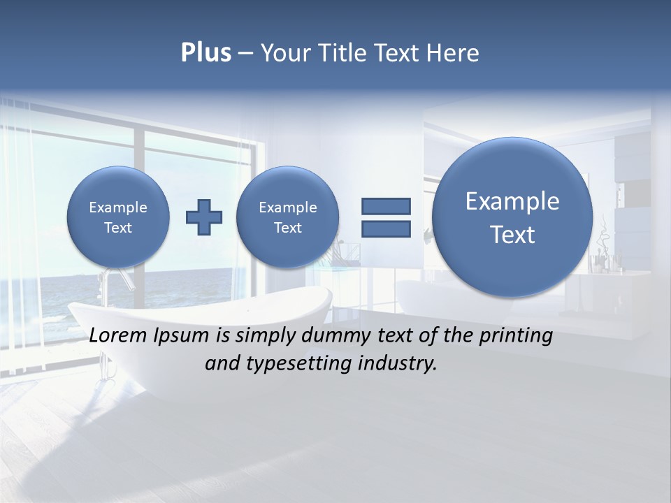 Washing Retail Sky PowerPoint Template