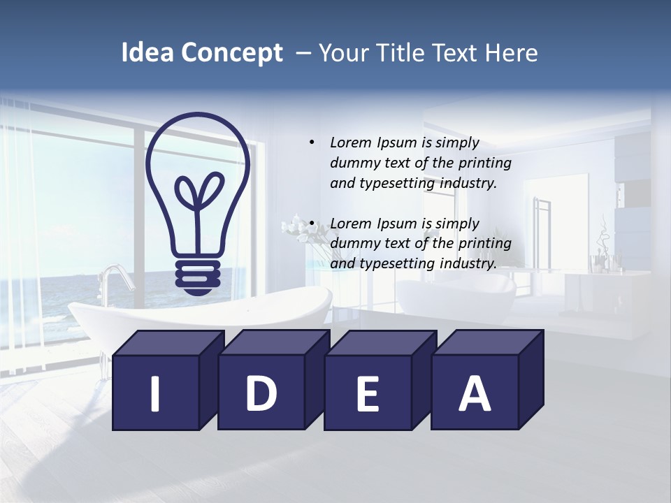 Washing Retail Sky PowerPoint Template