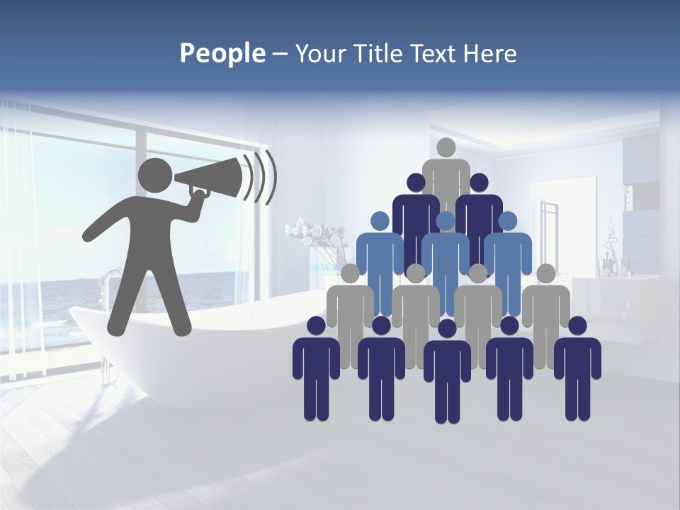 Washing Retail Sky PowerPoint Template