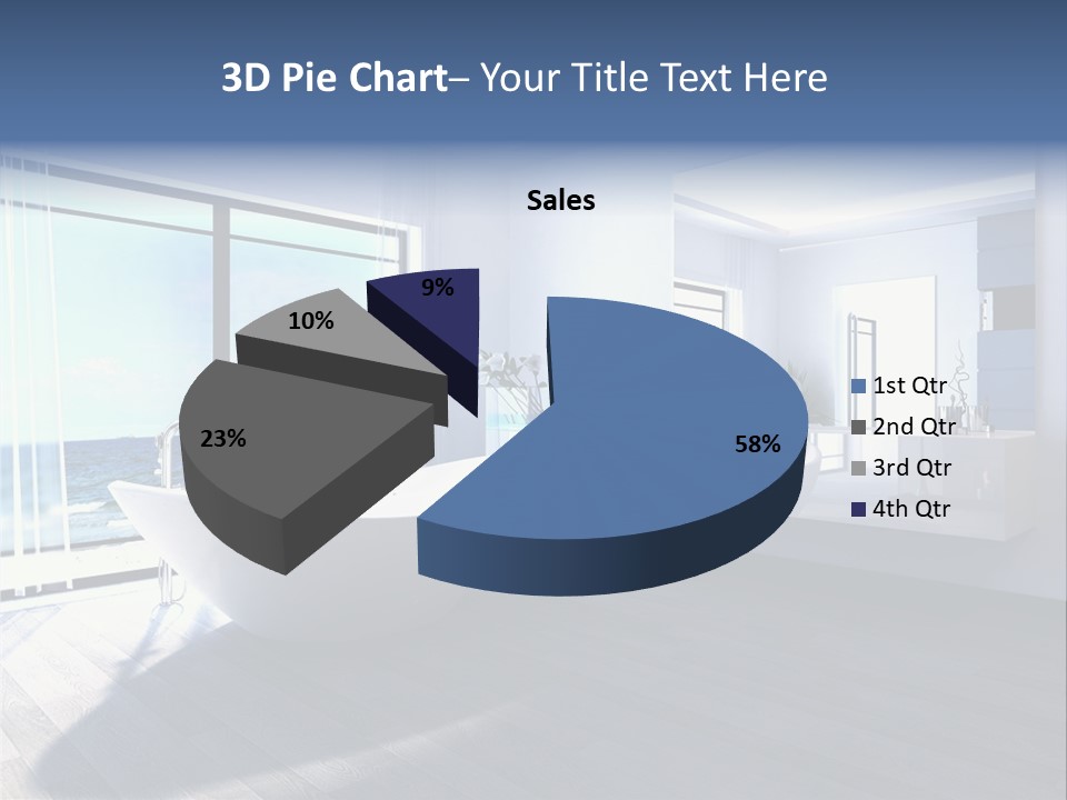 Washing Retail Sky PowerPoint Template