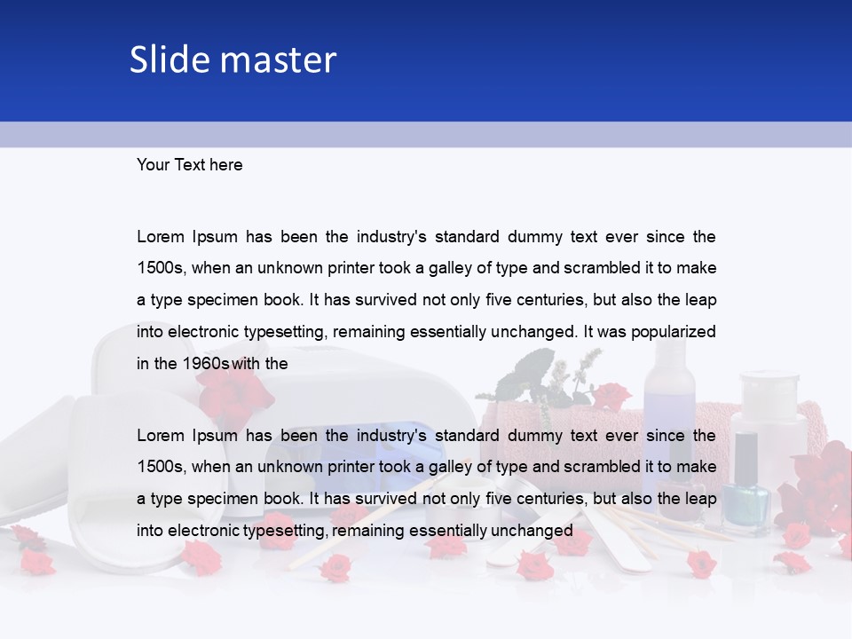 Estetico Tavolo Gel PowerPoint Template