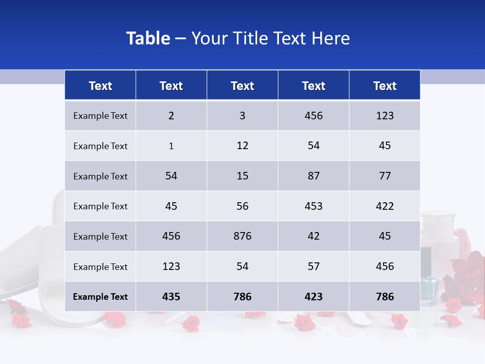 Estetico Tavolo Gel PowerPoint Template