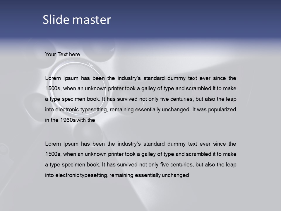 Vehicle Automobile Tire PowerPoint Template