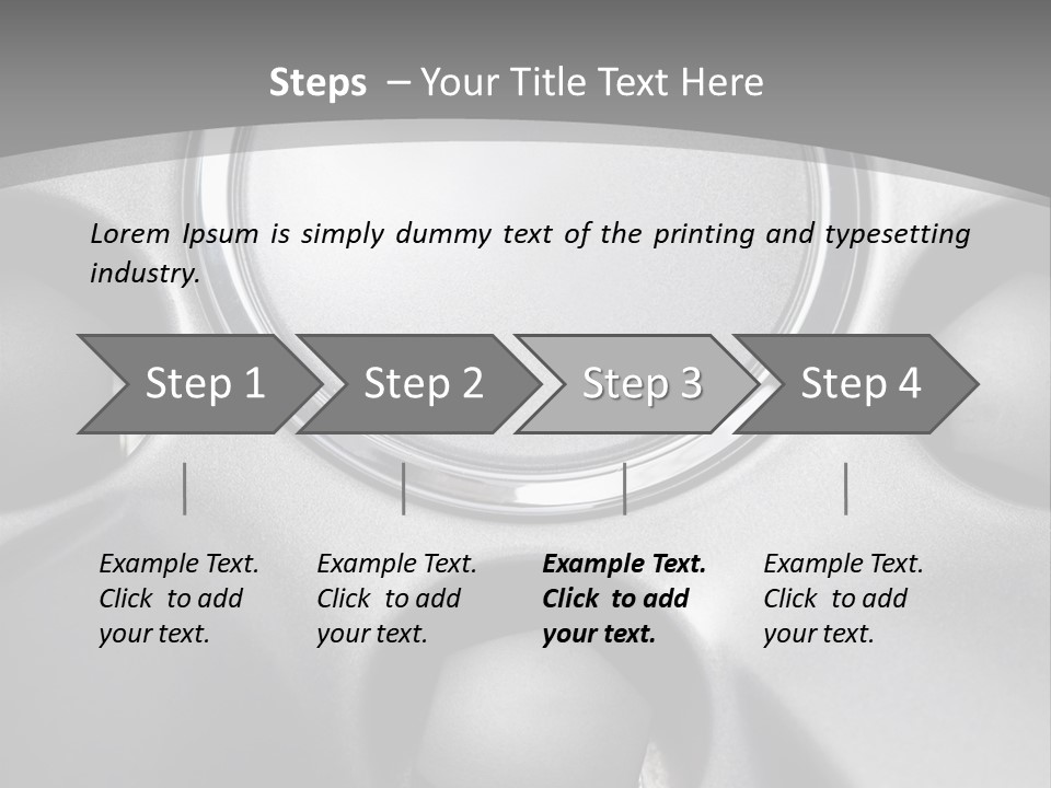 Bolt Parts Tyre PowerPoint Template
