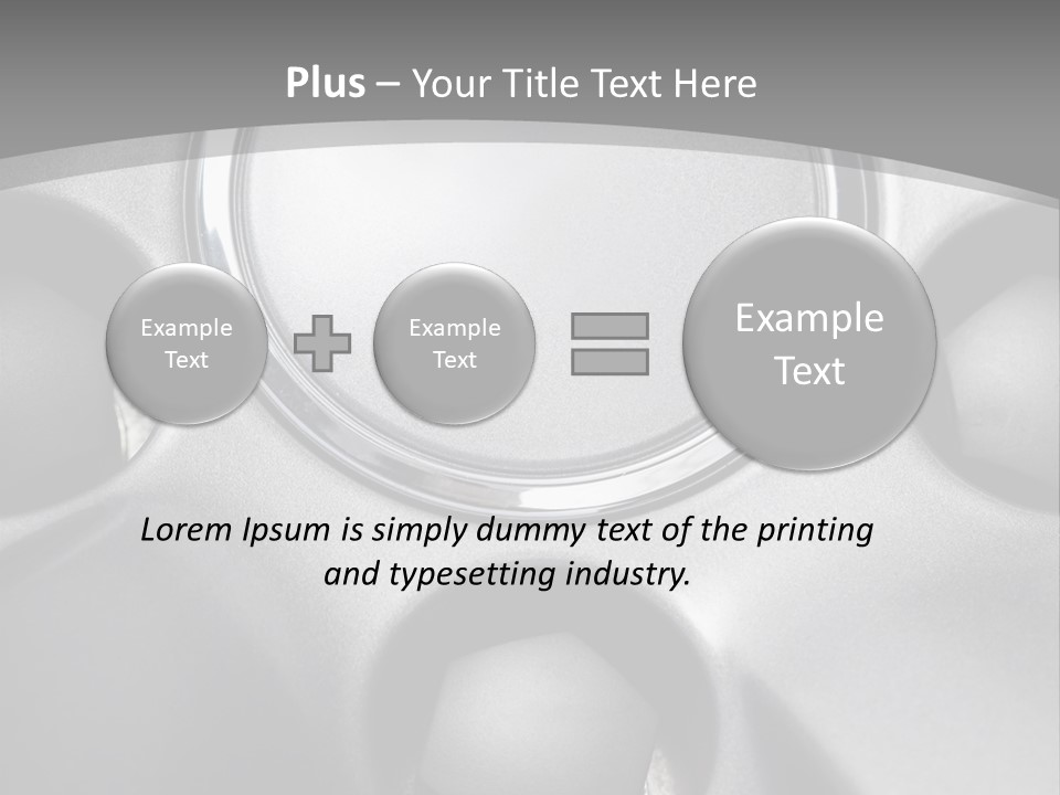 Bolt Parts Tyre PowerPoint Template