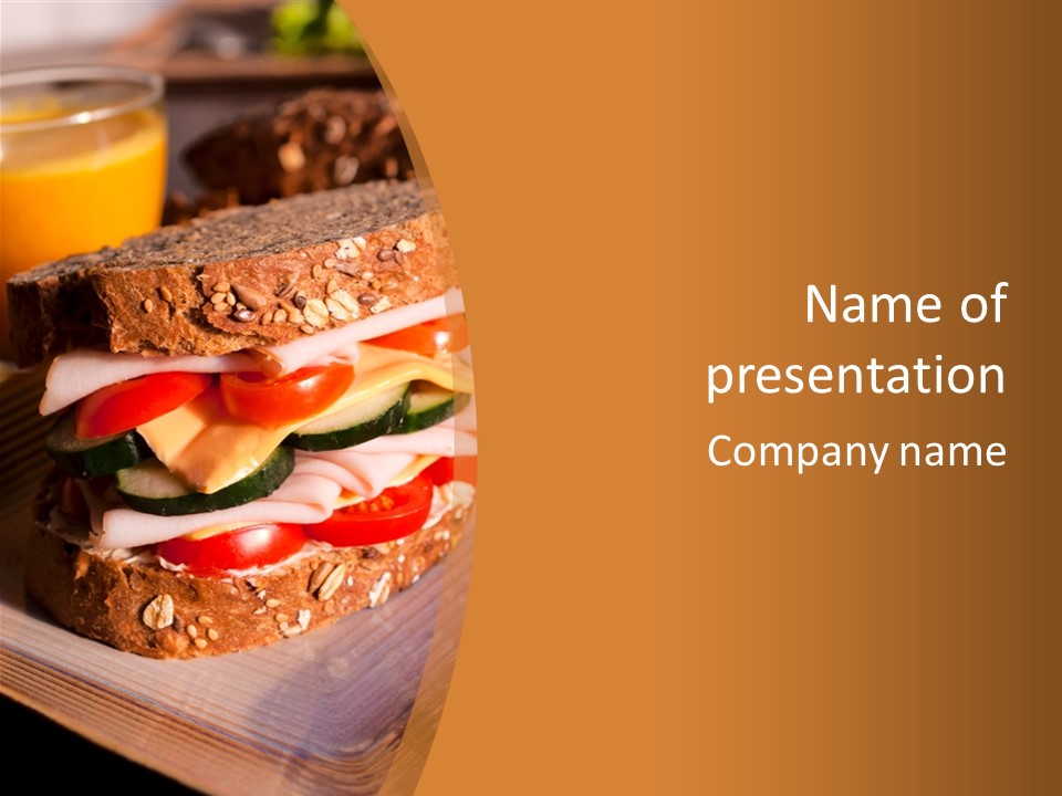 Meal Edible Cob PowerPoint Template