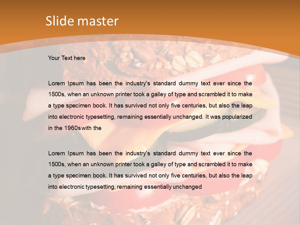 Meal Edible Cob PowerPoint Template